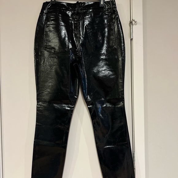 Good American Pants - Good American Glossy Black Pants
